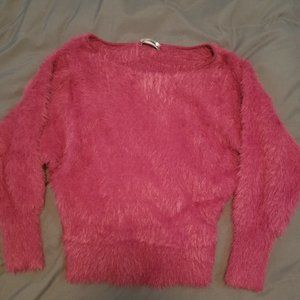 Fuzzy, warm, wide neck sweater, Anthropologie,